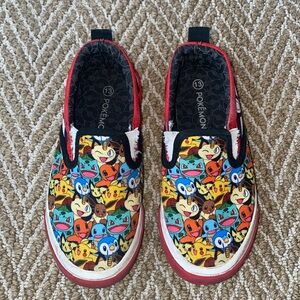 Kids' Slip-On Sneakers in Multicolor/Red